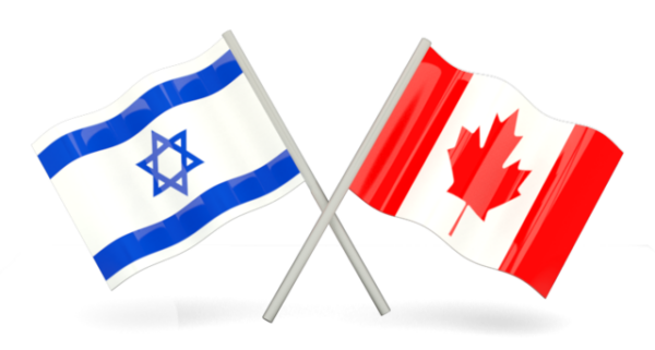 Flaggen Israel Kanada